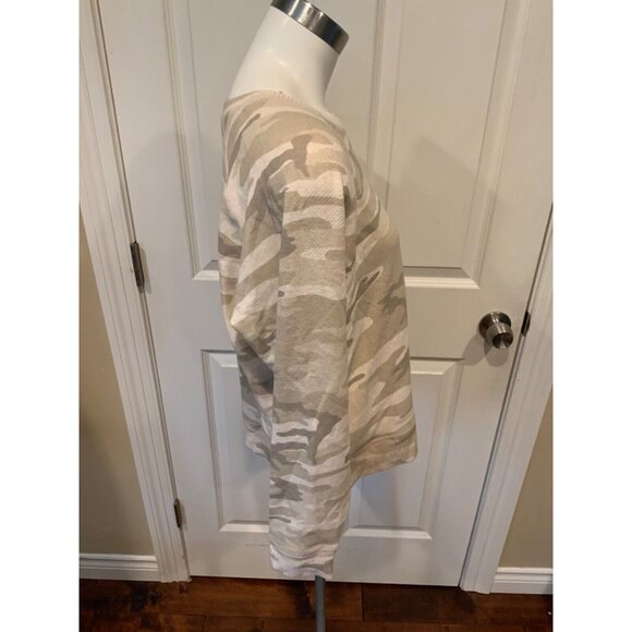Rails Oatmeal Tan Theo Camo Sweatshirt, Size Medium, NWT! - Picture 2 of 5